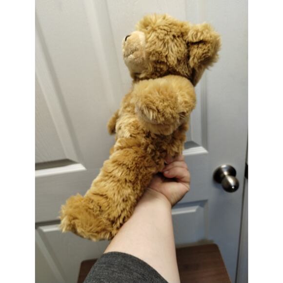 Build A Bear BABW Retired Vintage Tan Shaggy Furry Fuzzy Teddy Bear Brown Nose - Picture 5 of 8